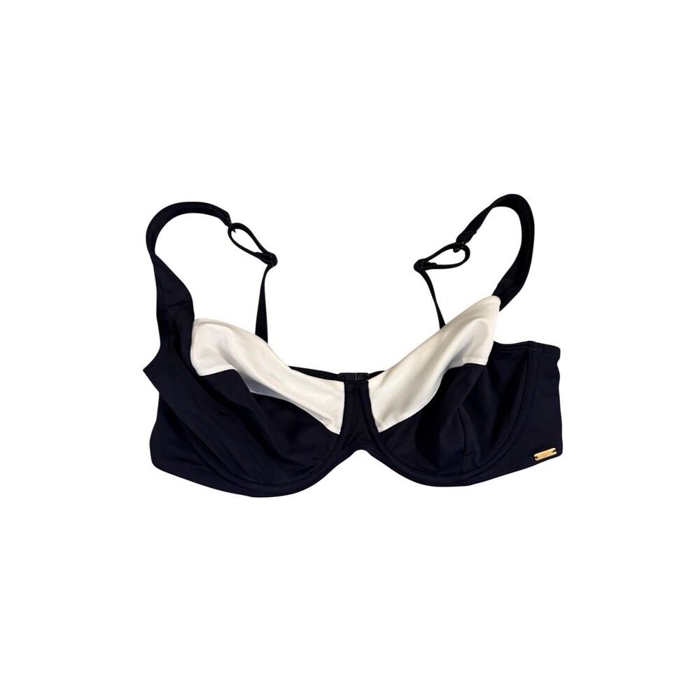 Panache Womens Sz 38DD Catarina Balconette Navy Bikini Top Style-SW1352 Swimsuit